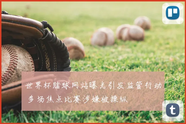 世界杯赌球网站曝光引发监管行动 多场焦点比赛涉嫌被操纵