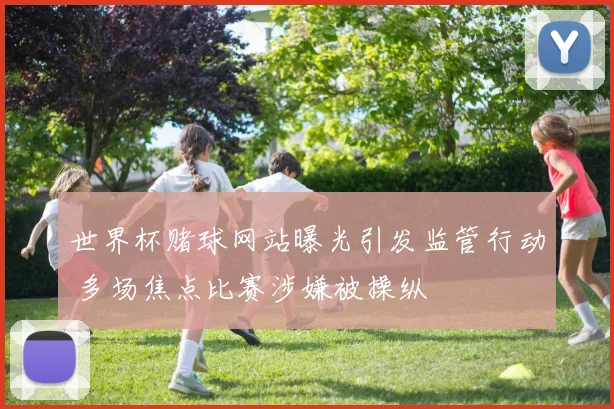 世界杯赌球网站曝光引发监管行动 多场焦点比赛涉嫌被操纵